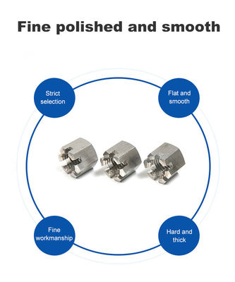 DIN935 DIN937 Нержавеющая сталь 304 32750 2205 Тяжелый замок замка шестеренковые резьбовые орехи