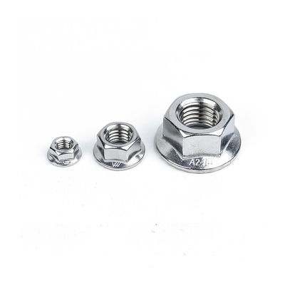 Imperial Measurement System SS304 Hex Flange Nut with Flange and Zinc Plating (Эмперская измерительная система SS304)