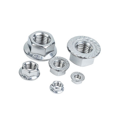 Imperial Measurement System SS304 Hex Flange Nut with Flange and Zinc Plating (Эмперская измерительная система SS304)