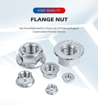 Imperial Measurement System SS304 Hex Flange Nut with Flange and Zinc Plating (Эмперская измерительная система SS304)