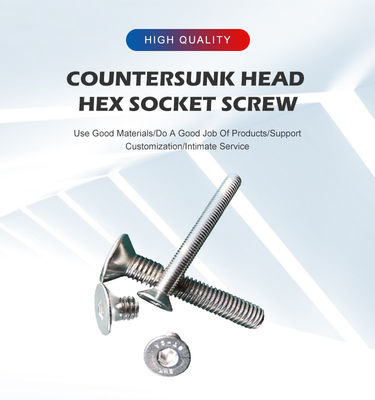 Pan Head DIN7991 SS304 A2-70 Full Thread Countersunk Socket Head Screws для всех размеров