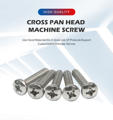 DIN JIS ISO Нержавеющая сталь Phillips Pan Machine Head Застегивающий винт Крестовые вставные винты