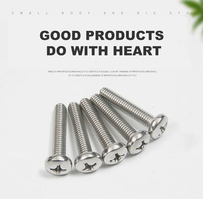 DIN JIS ISO Нержавеющая сталь Phillips Pan Machine Head Застегивающий винт Крестовые вставные винты