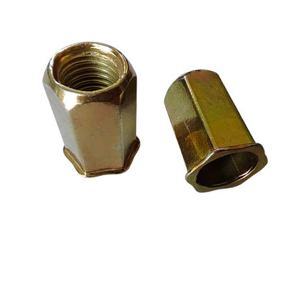 Система метрических измерений Малая голова полный шестеренковый открытый нить орешек с желтым цинковым покрытием