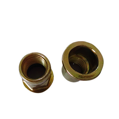 Имперский тяжеломощный жёлтый цинково-покрытый углеродистый сталь полугексовый открытый гайка для автомобильной промышленности