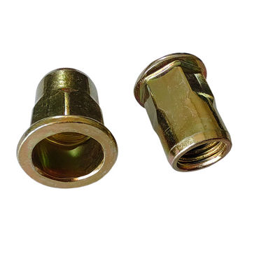 ПОЛЬНО-ХЕКС ПОЛНО-ХЕКС Натянутая нить в жёлтой цинковой углеродной стали с плоской головкой