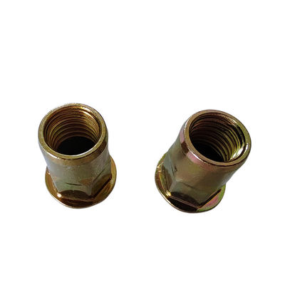 ПОЛЬНО-ХЕКС ПОЛНО-ХЕКС Натянутая нить в жёлтой цинковой углеродной стали с плоской головкой