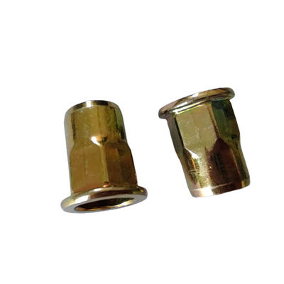 Тяжелая промышленность полугексовая желтая цинковая углеродистая сталь плоская голова открытая нить