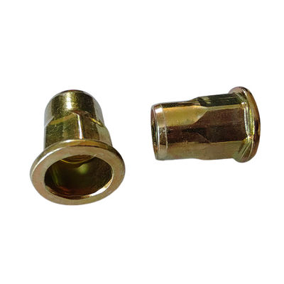 Тяжелая промышленность полугексовая желтая цинковая углеродистая сталь плоская голова открытая нить