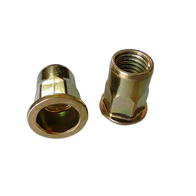 Тяжелая промышленность полугексовая желтая цинковая углеродистая сталь плоская голова открытая нить