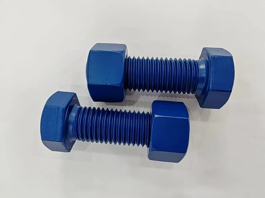 Нержавеющая сталь длинный двойной конец резьбовой стержни PTFE Finish Hex Nut Set 10mm-1000mm