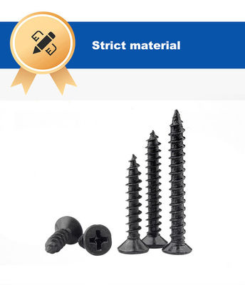 Метрические самонакосывающие винты с шестиугольной головкой и черным материалом из углеродистой стали