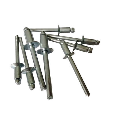 6.4мм открытый конец противозатопленная голова слепые нитки в белом для легкой установки из железа