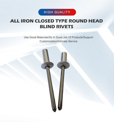 Запечатанный конец все железо закрытый конец круглая голова слепой нить для конкурентоспособной стоимости