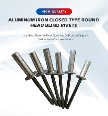 Закрытый алюминиево-железный круглый глазный слепой нить для тяжелых применений