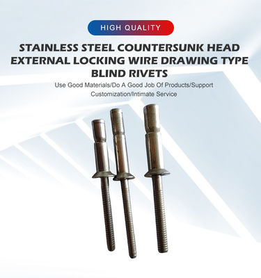 Нержавеющая сталь разблокировать тип слепой нить для структурных в 4,8/6,4/7,8 мм диаметром