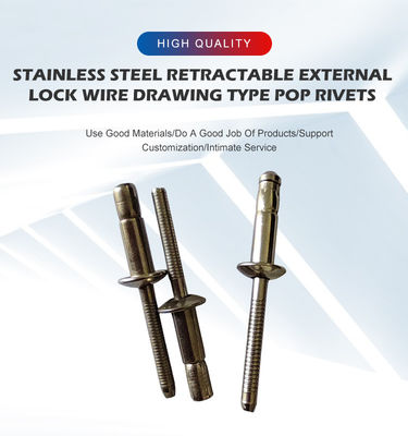 304 нержавеющая сталь купольная голова слепые ниты с нитью DIN стандарт 4.8/6.4/7.8 мм