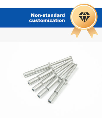 Открытый конец нержавеющей стали слепой нить плоская голова простая отделка SS304 SS316 Структурный