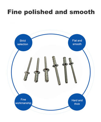 Проверка диапазона 2024 Нержавеющая сталь Unigrip тип купольной головы ниты с стандартом GB