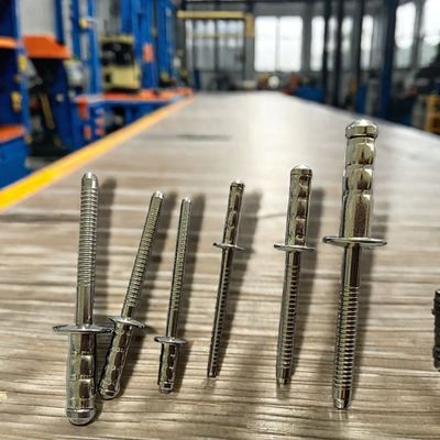 Нержавеющая сталь Unigrip Dome Head Double Drum Rivets 3,2 мм 4,0 мм 4,8 мм 6,4 мм Управление