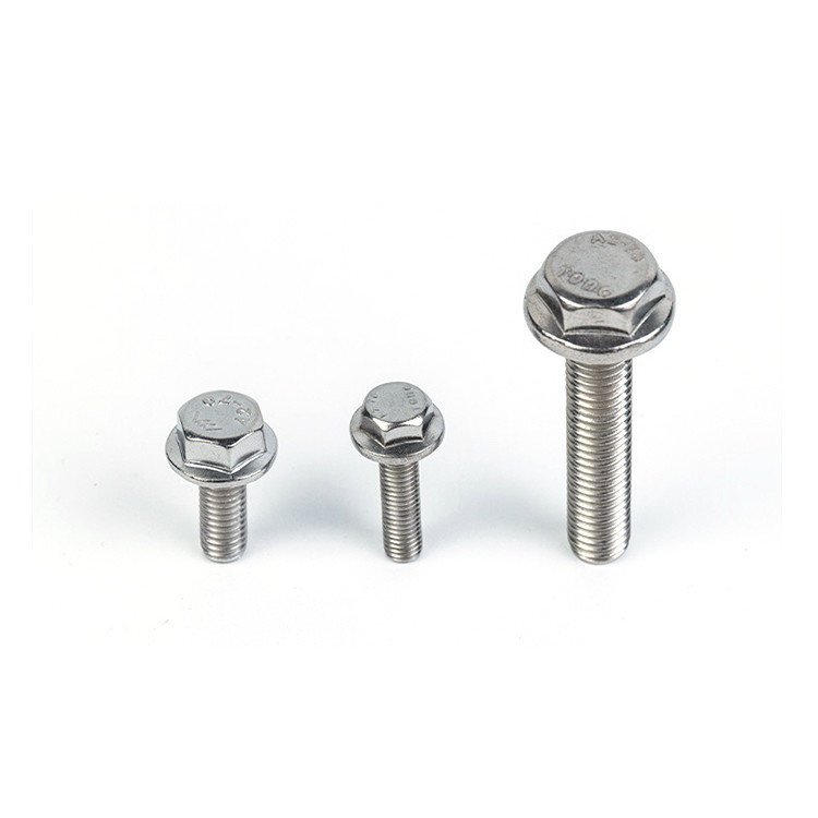 Специализированный 304 316 A2 A4 Hex Flange Titanium Machine Thread Bolt для нержавеющей стали