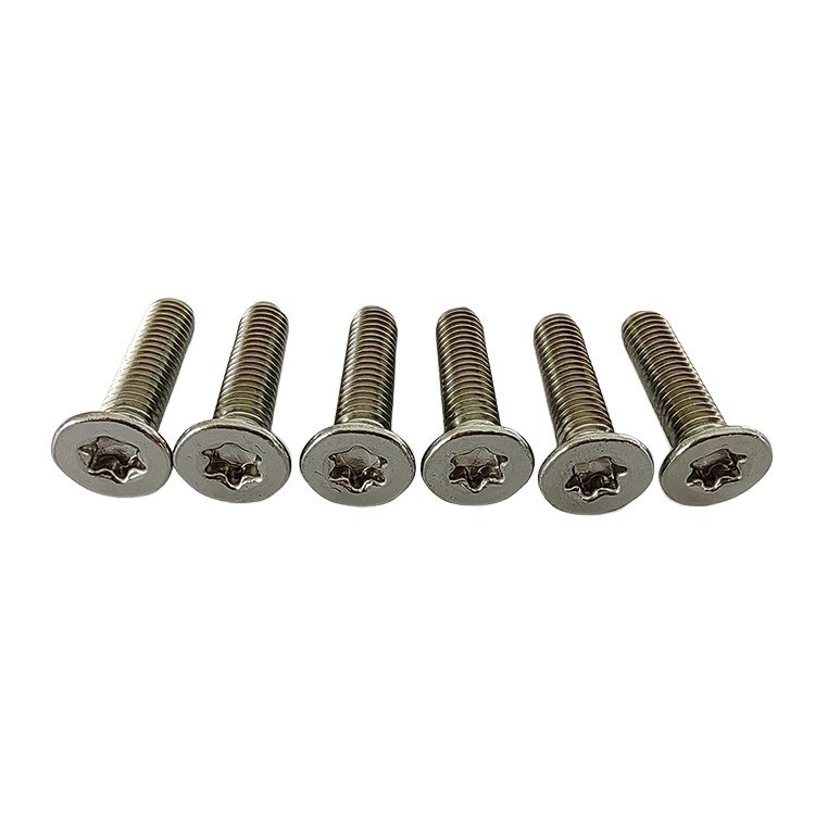 Нержавеющая сталь Круглое плоское головка Торкс винтовой машины самонажатия винт полный нить M3 M10
