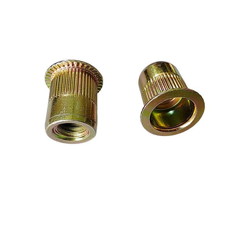 M4-M5-M6-M8-M10 Открытый тип Желтый Цинковый покрытый углеродной сталью плоская голова резьбовая нить