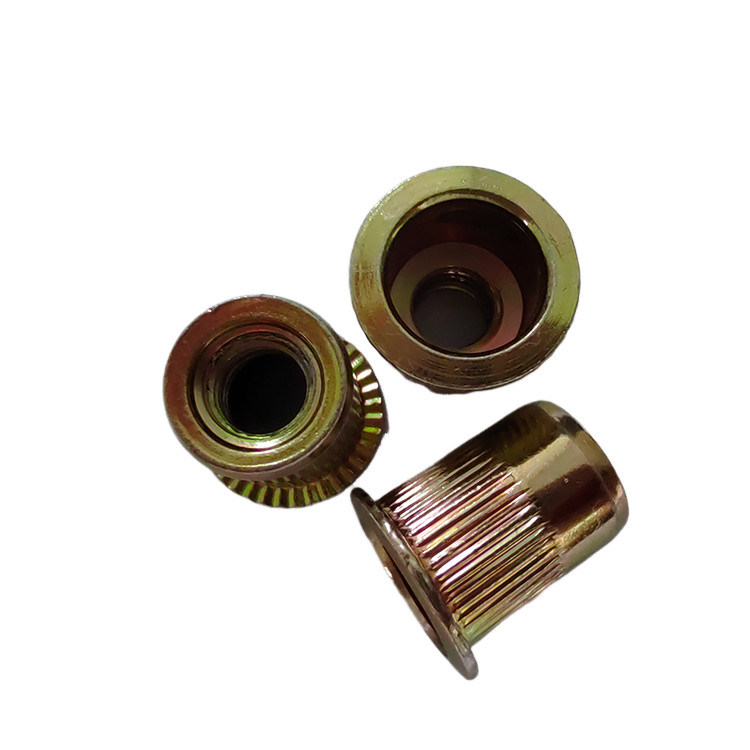 Тяжелая желтая цинковая углеродистая сталь с открытым нитевым гайком для автомобилей M4-M5-M6-M8-M10